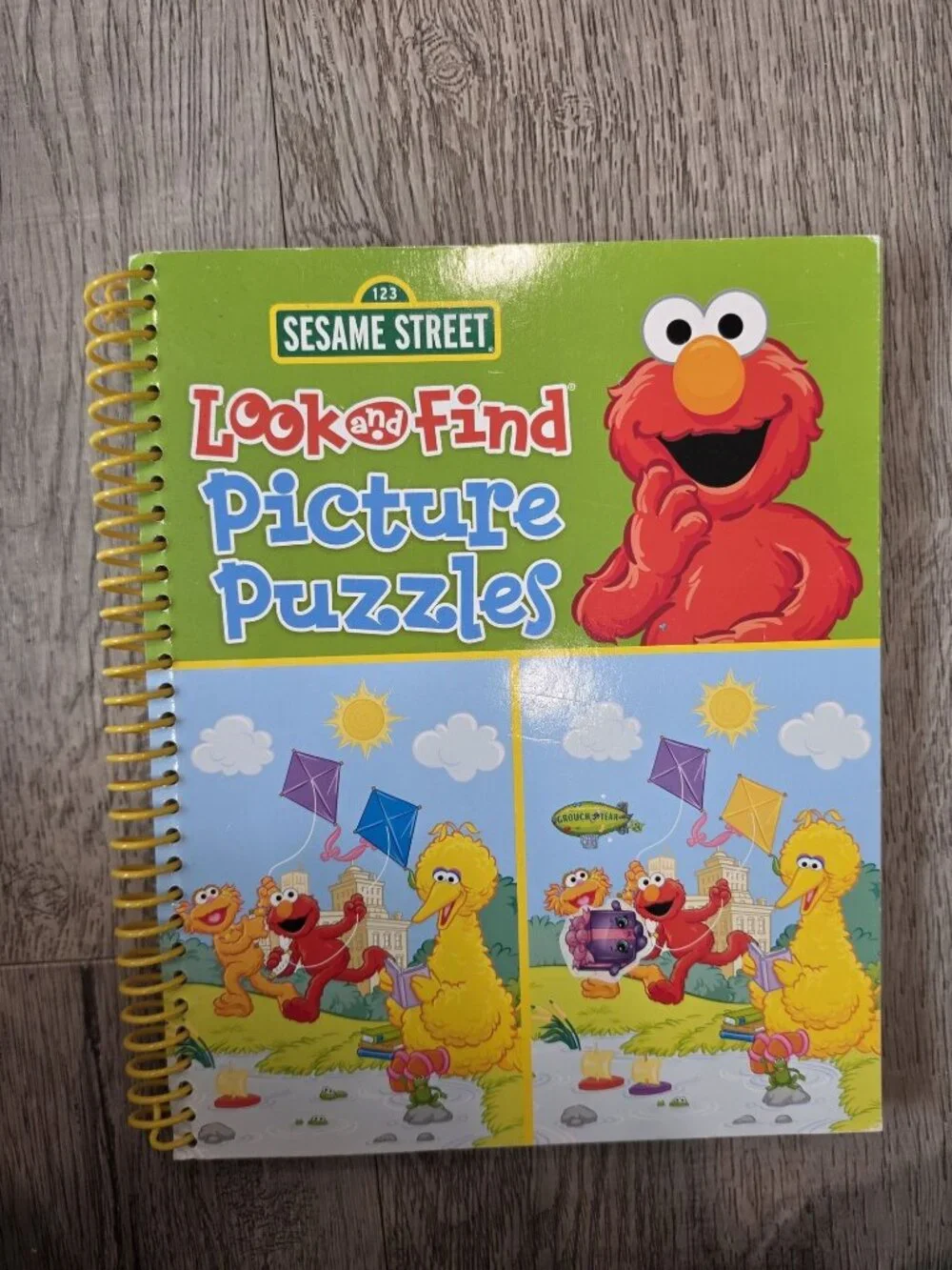 Sesame Street Look And Find Picture Puzzles Spiral Book For Ages 3+